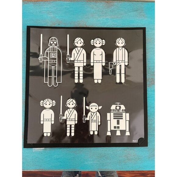 Star Wars Family Car Decals Set With Iconic Characters - Picture 2 of 8